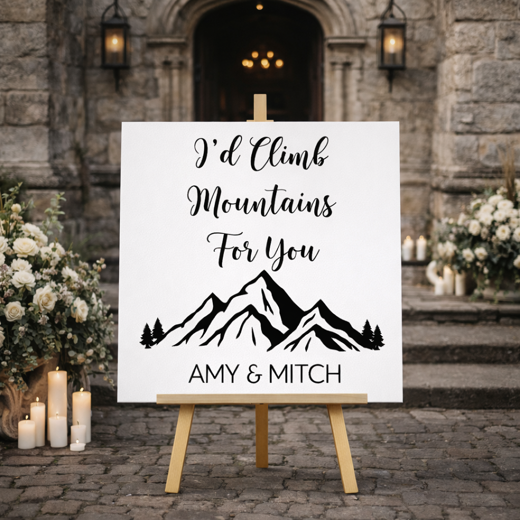 Welkomstbord mountains - Afbeelding 2