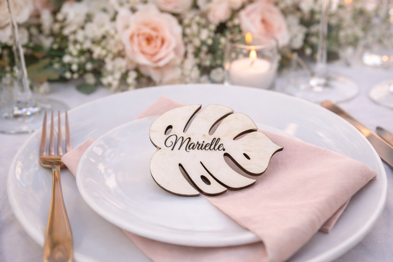 Naamkaart montserablad - Afbeelding 2