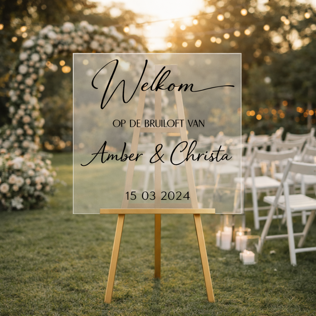 Welkomstbord klassiek - Afbeelding 3