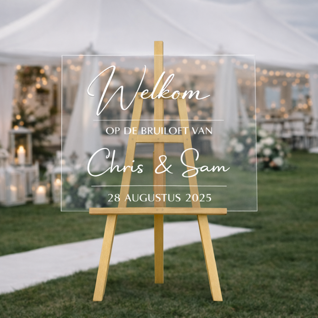 Welkomstbord klassiek modern - Afbeelding 2