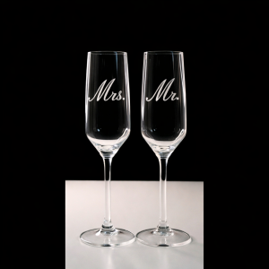 Champagne Glazen Mr&Mrs