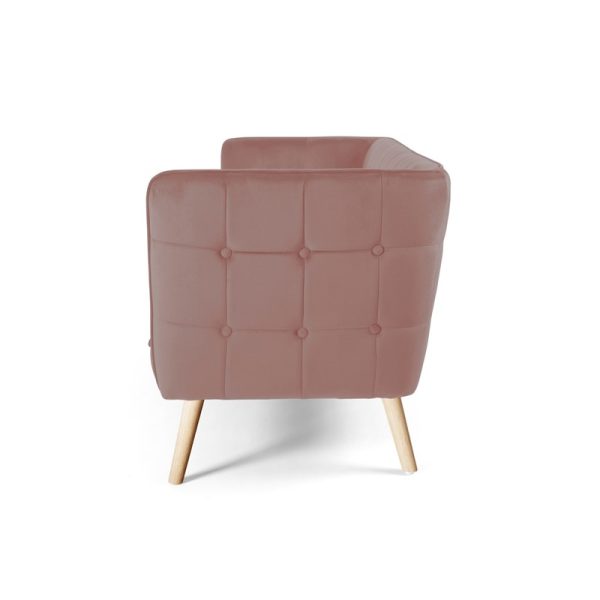 Bank canape velours roze - Afbeelding 2
