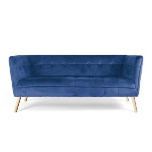 Bank canape velours blauw