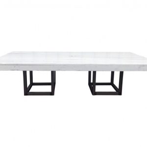Salontafel industrieel wit L