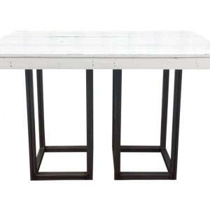 Dinertafel industrieel wit M