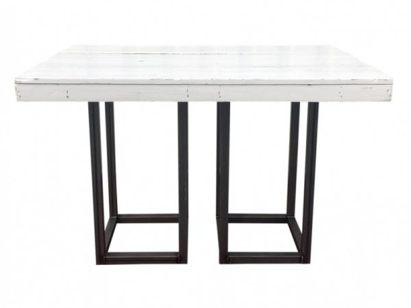 Dinertafel industrieel wit M