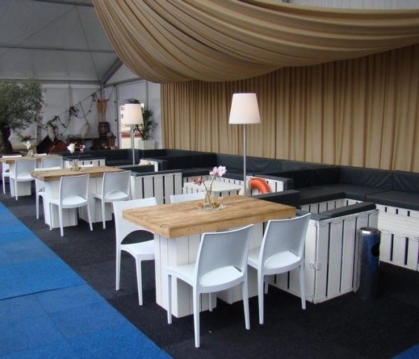 Dinertafel steigerhout Mixed, M - Afbeelding 2