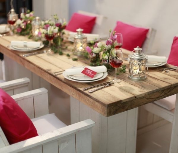 Dinertafel steigerhout mixed, XL - Afbeelding 2