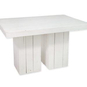Dinertafel steigerhout wit, L