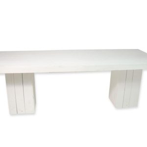 Dinertafel steigerhout wit, XL