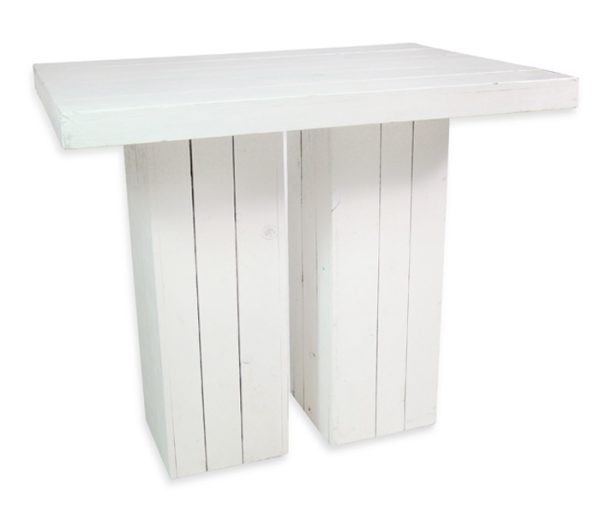 Statafel steigerhout wit, L