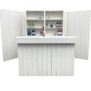 Bar steigerhout luxe XL wit