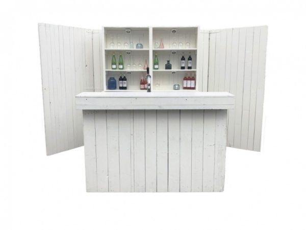 Bar steigerhout luxe XL wit