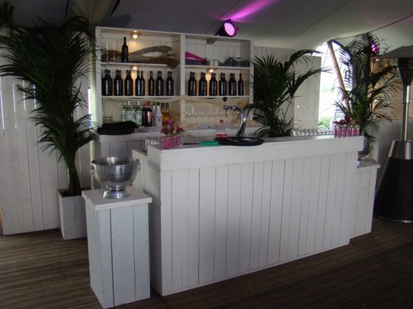 Bar steigerhout luxe XL wit - Afbeelding 2