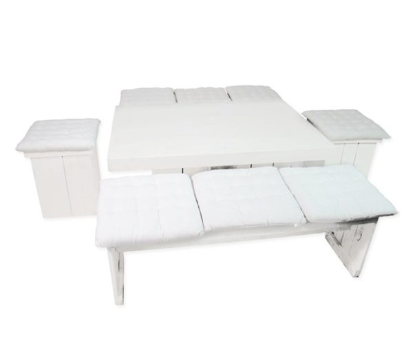 Zithoek steigerhout basic wit