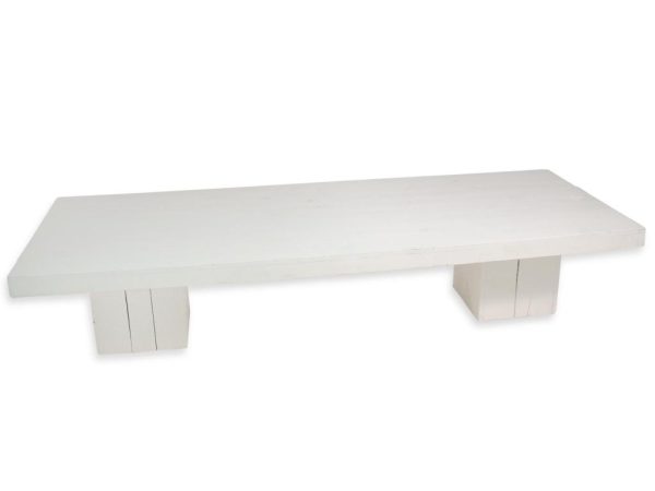 Salontafel steigerhout XL wit