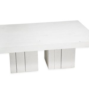 Salontafel steigerhout M wit