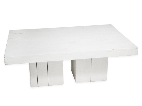 Salontafel steigerhout M wit