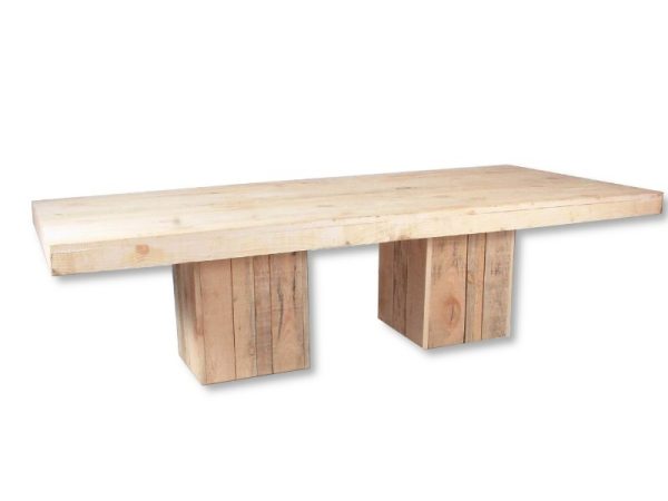 Dinertafel steigerhout naturel, XL - Afbeelding 2
