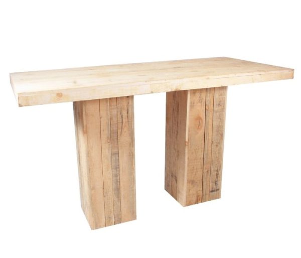Statafel steigerhout naturel, L