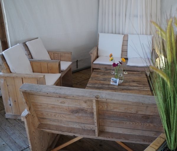Zithoek steigerhout deluxe naturel - Afbeelding 2