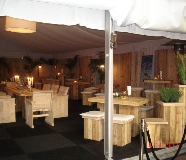 Krukje steigerhout naturel - Afbeelding 2