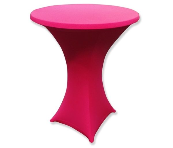 Statafel klassiek met rok roze