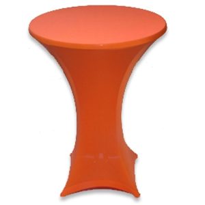 Statafel klassiek met rok oranje