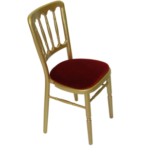 Napoleon met kussen goud/rood