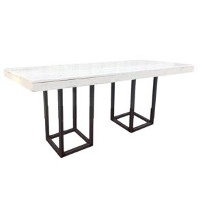Dinertafel industrieel wit XL