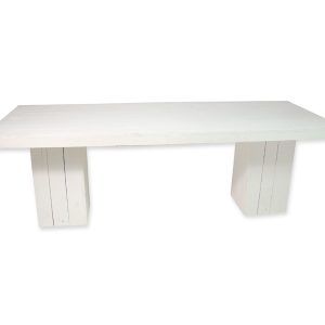 Dinertafel steigerhout Wit, M
